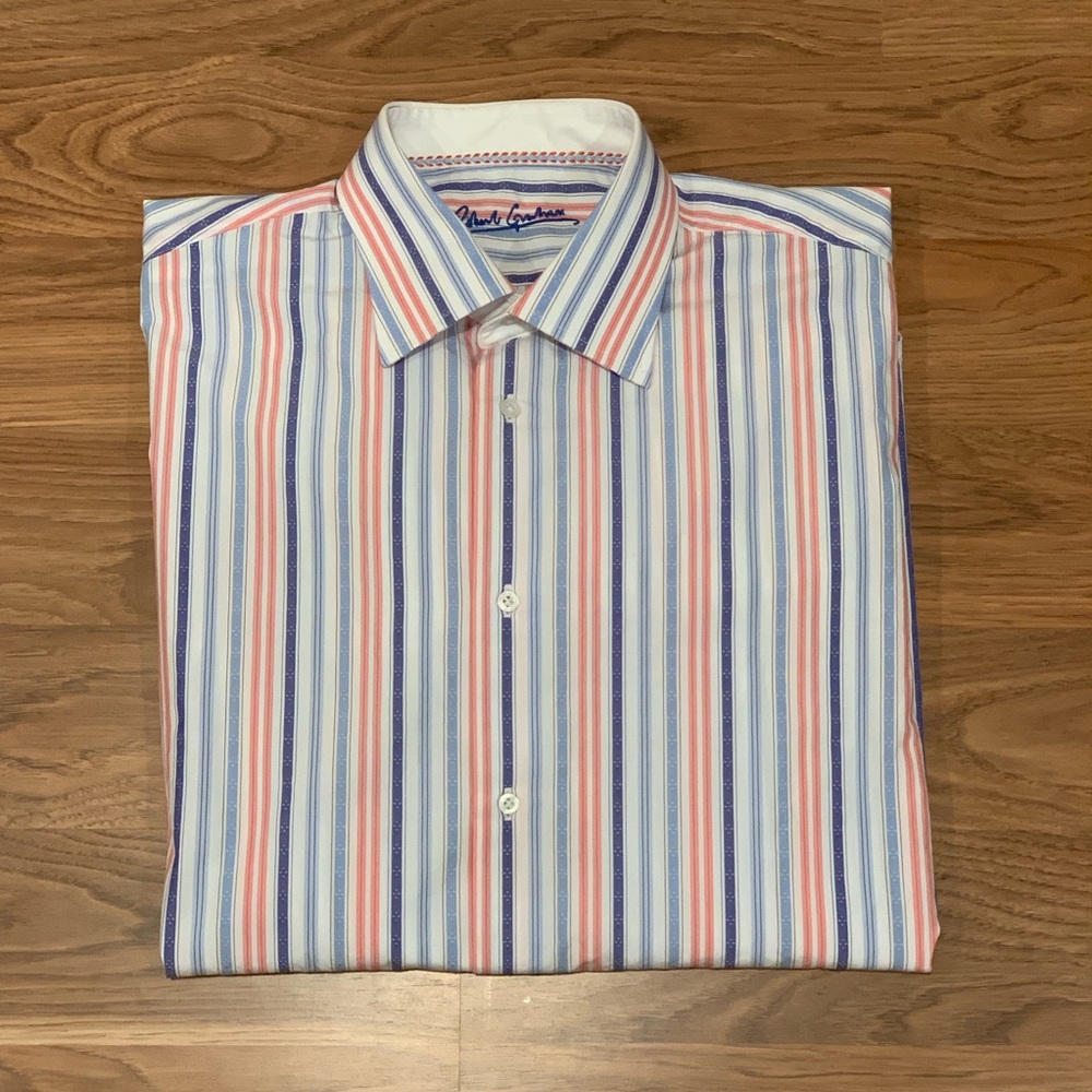 Robert Graham Long Sleeve Flip Cuff Shirt Mens